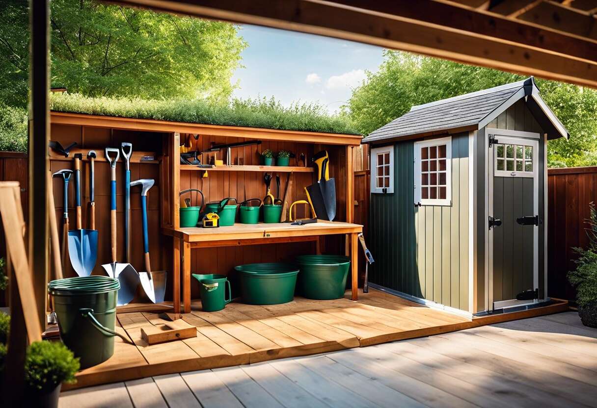 Installation d'une cabane à outils : étapes et conseils pratiques
