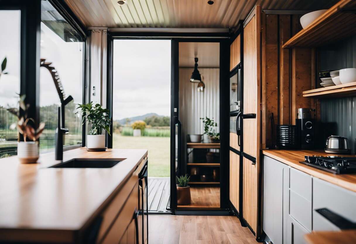 Concevoir l'intérieur d'une maison container