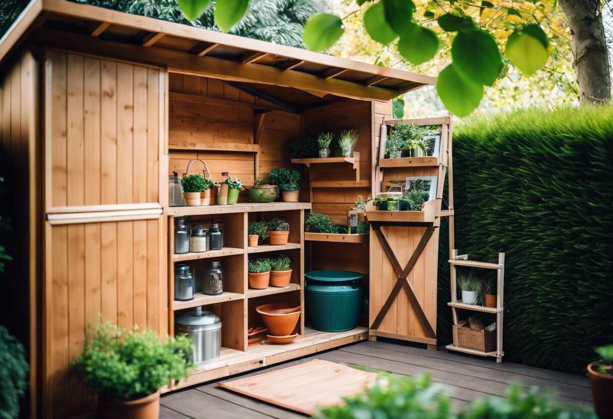 Optimisation de l'espace : étagères verticales pour cabanes réduites