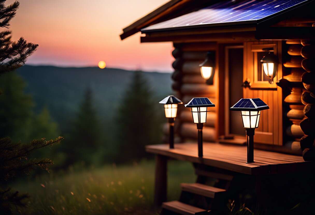 Les avantages de l'éclairage solaire pour la sécurité de votre cabane