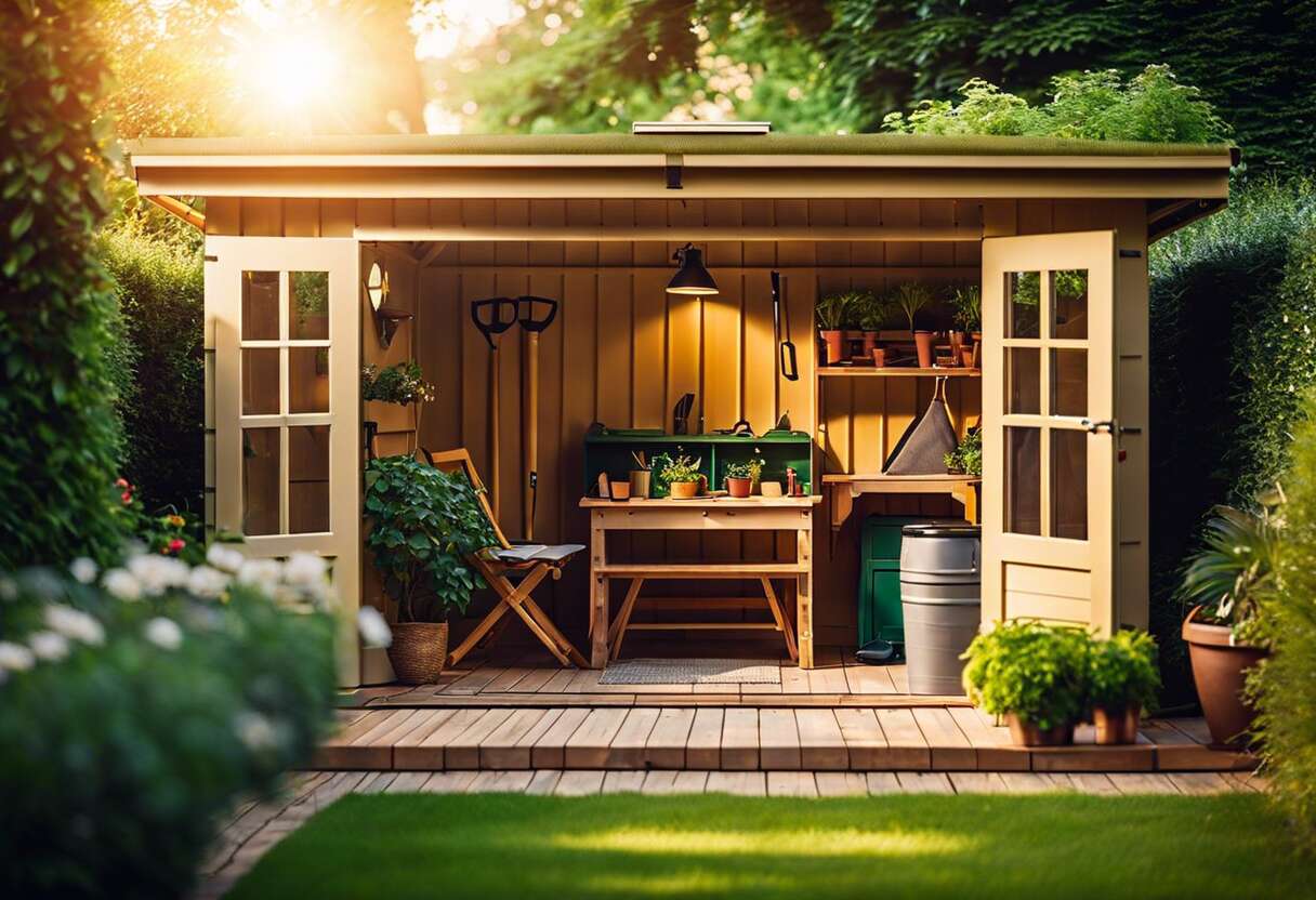 Équipements essentiels pour une cabane de jardin fonctionnelle et confortable