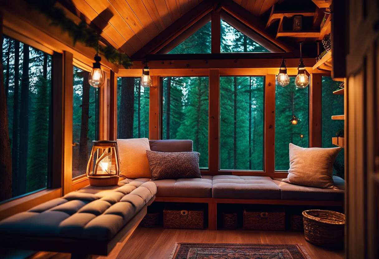 Rangement astucieux : optimiser l'espace dans une cabane perchée