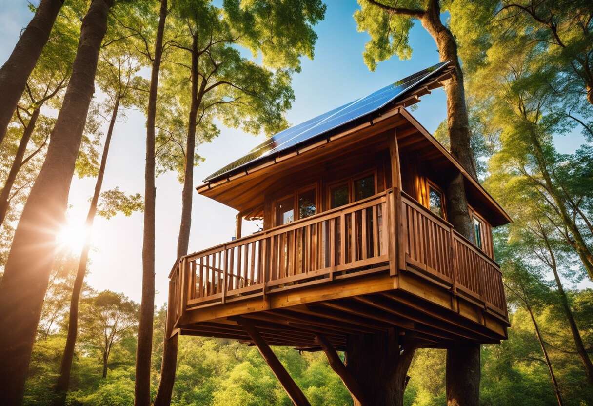 Le choix des panneaux solaires pour une cabane perchée