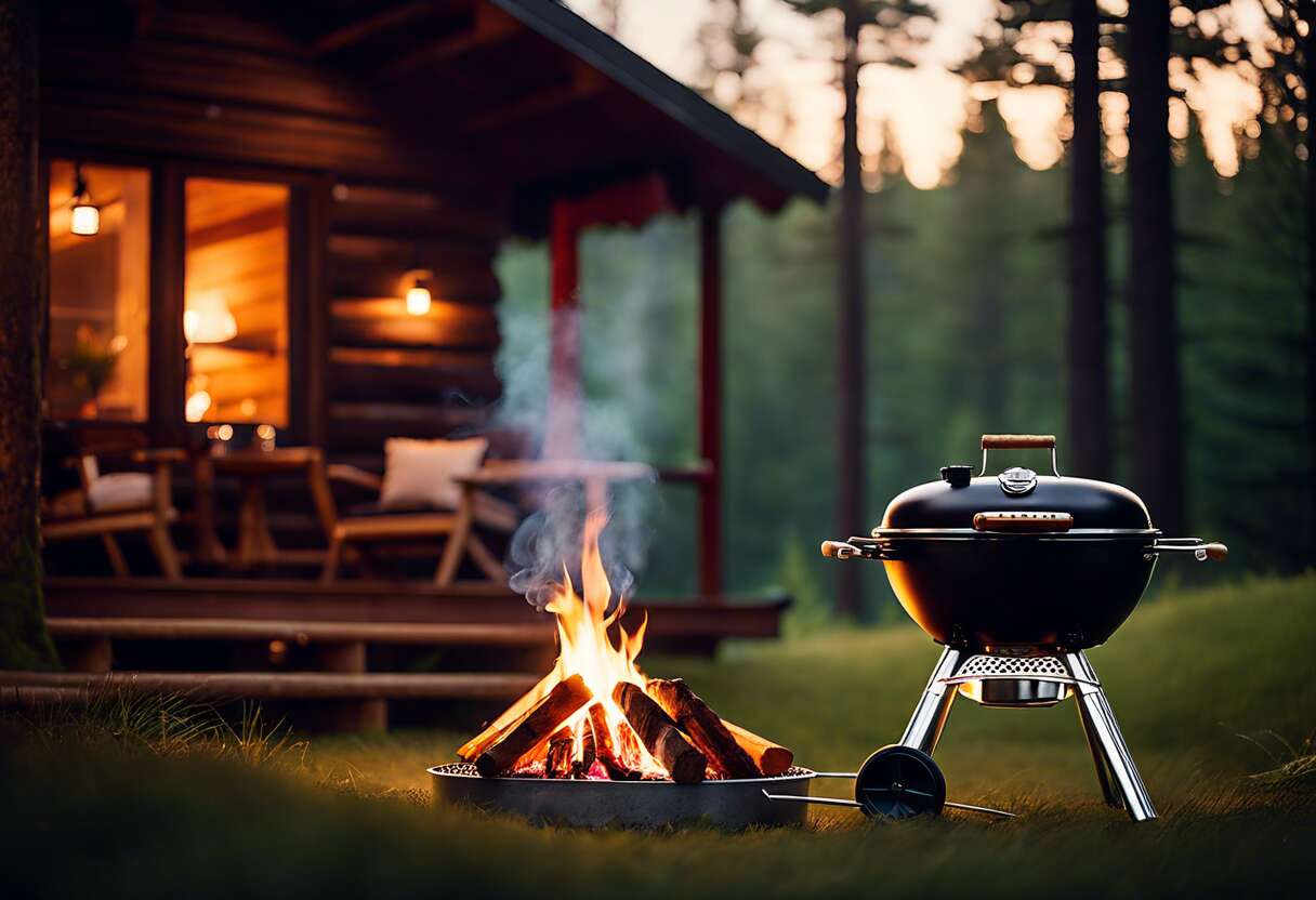 Barbecues compacts pour soirées conviviales en cabane