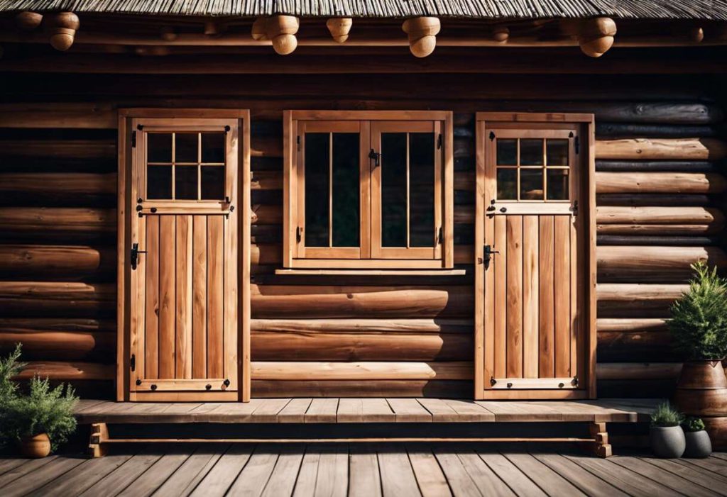 Portes et fenêtres pour cabanes en bois : sélection et installation