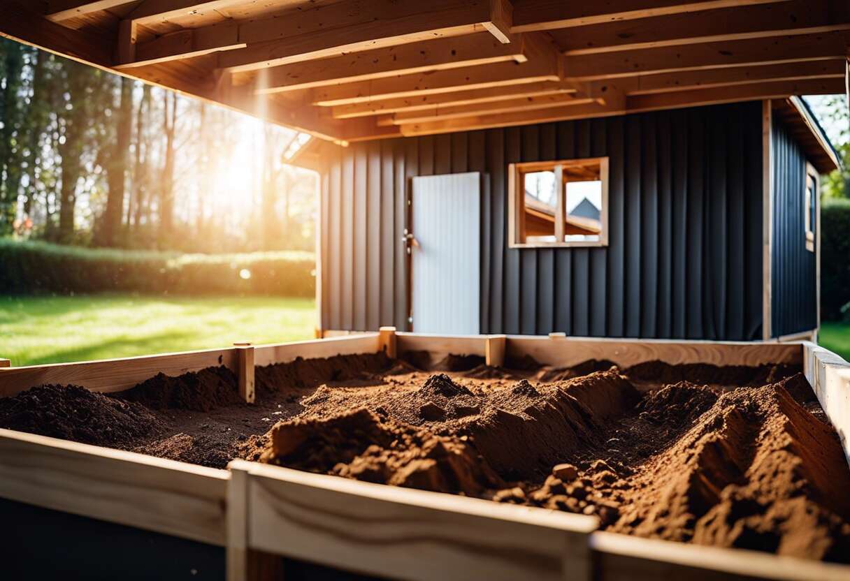 Préparer et niveler le terrain de construction