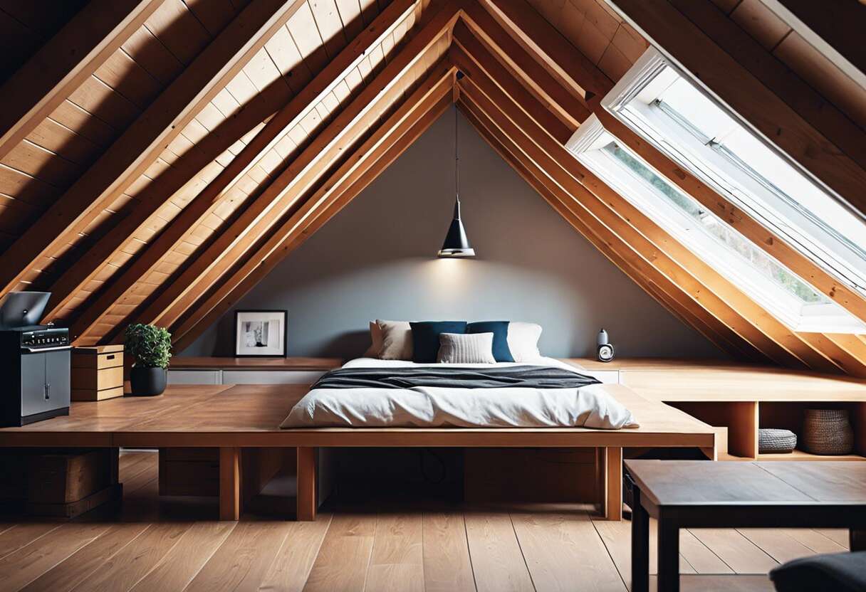 Lumière et astuces pour agrandir visuellement l'espace sous combles