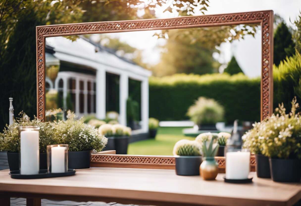 L'art du miroir dans l'aménagement extérieur