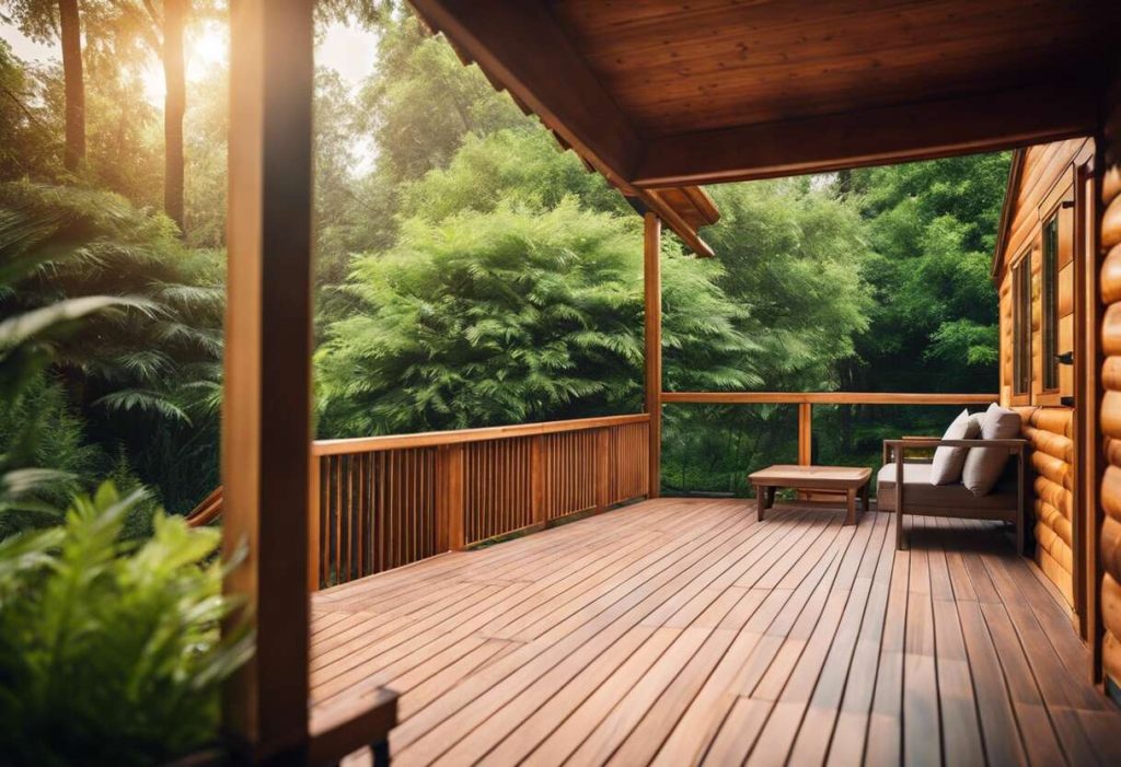 Création d'une terrasse en bois : extension naturelle pour votre cabane