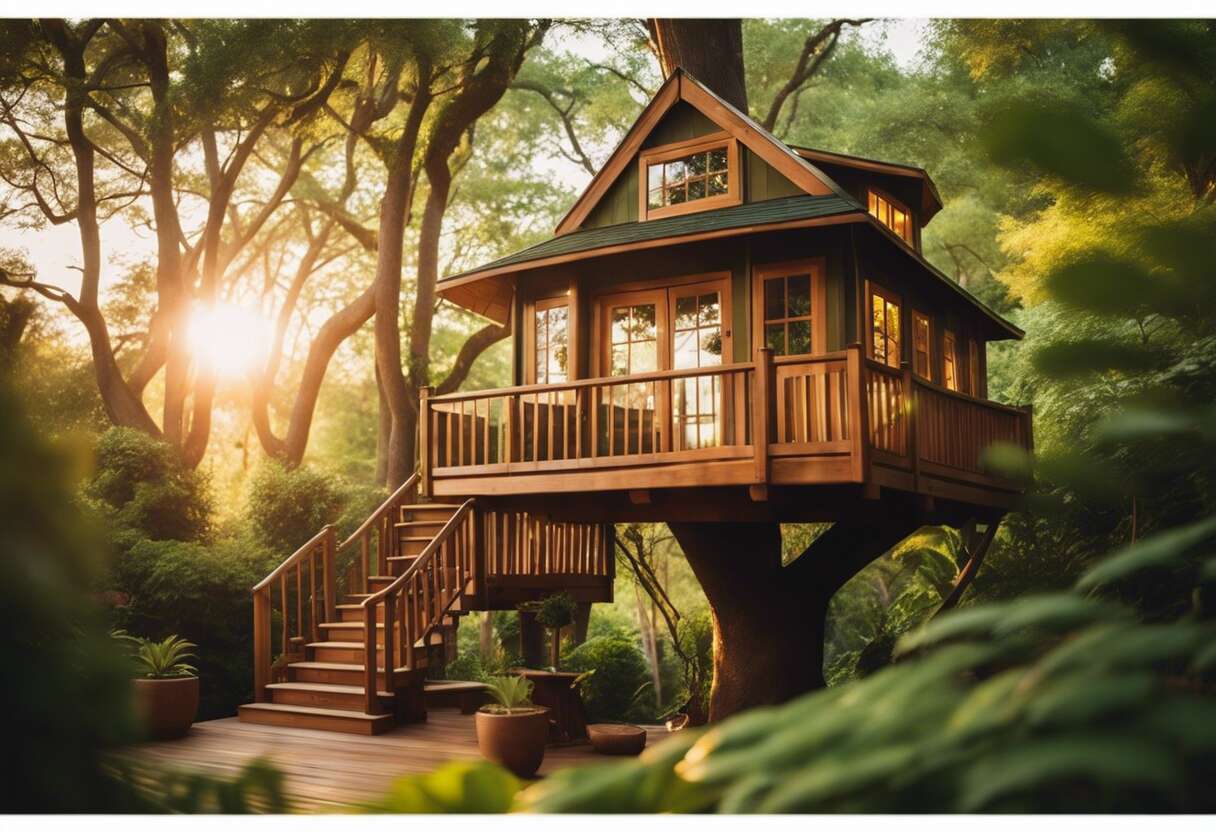 Harmonie avec la nature : palette de couleurs idéale pour votre refuge aérien