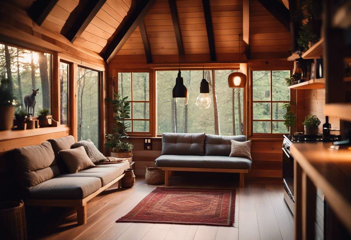 Aménager l'intérieur de la cabane : confort et fonctionnalité en hauteur