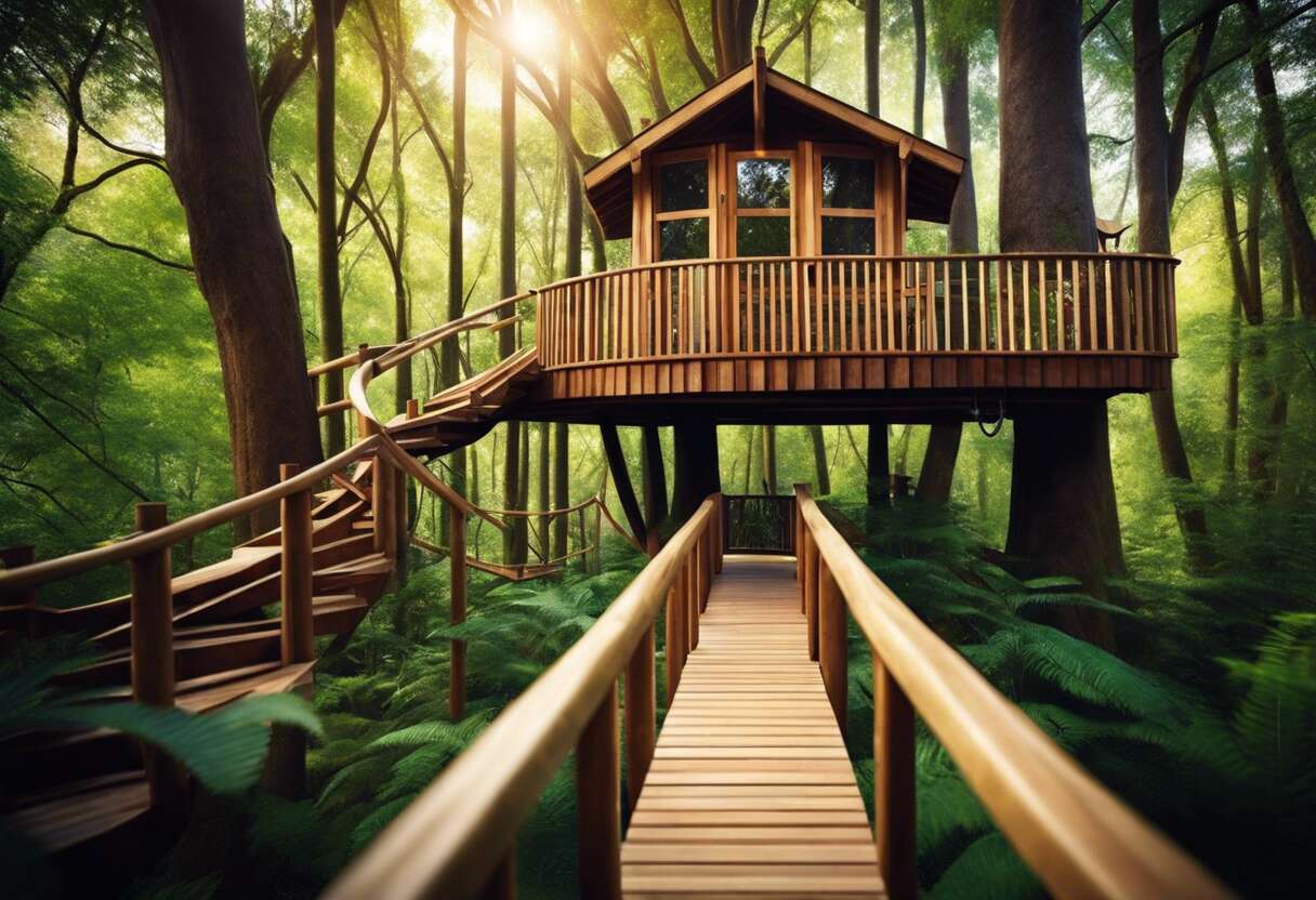 L'art de bâtir en hauteur : construire des cabanes perchées durablement