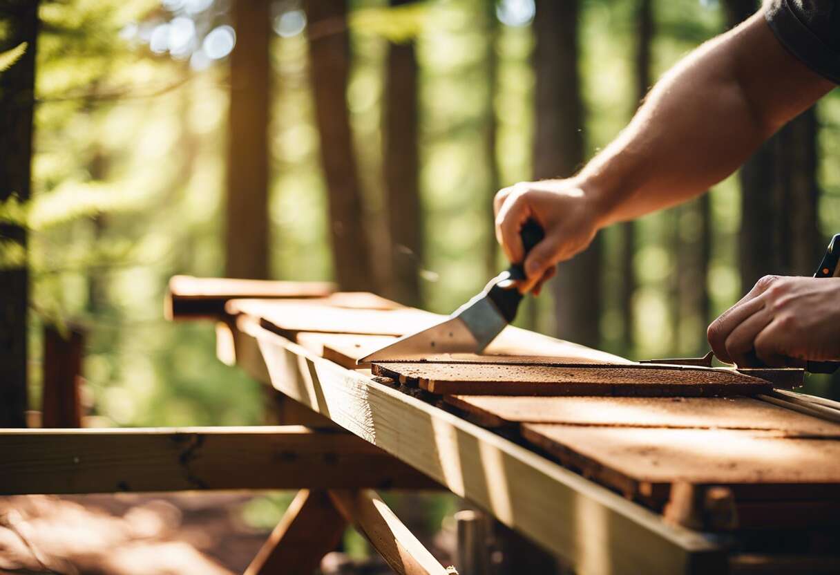 Réparation simple : pallier aux petits dommages de votre cabane en bois