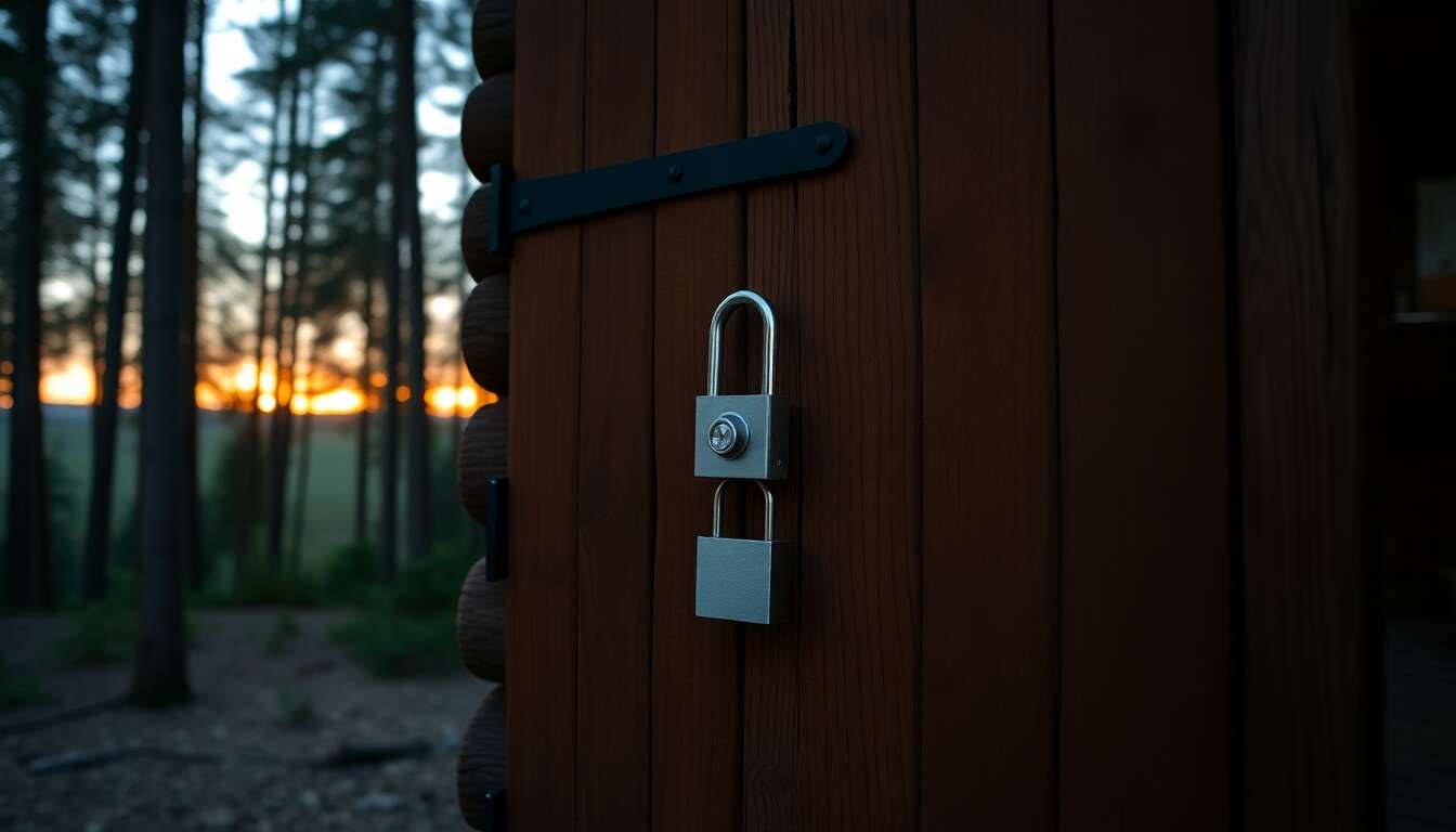 L'installation adéquate : poser un verrou additionnel sur sa porte de cabane L'installation adéquate : poser un verrou additionnel sur sa porte de cabane