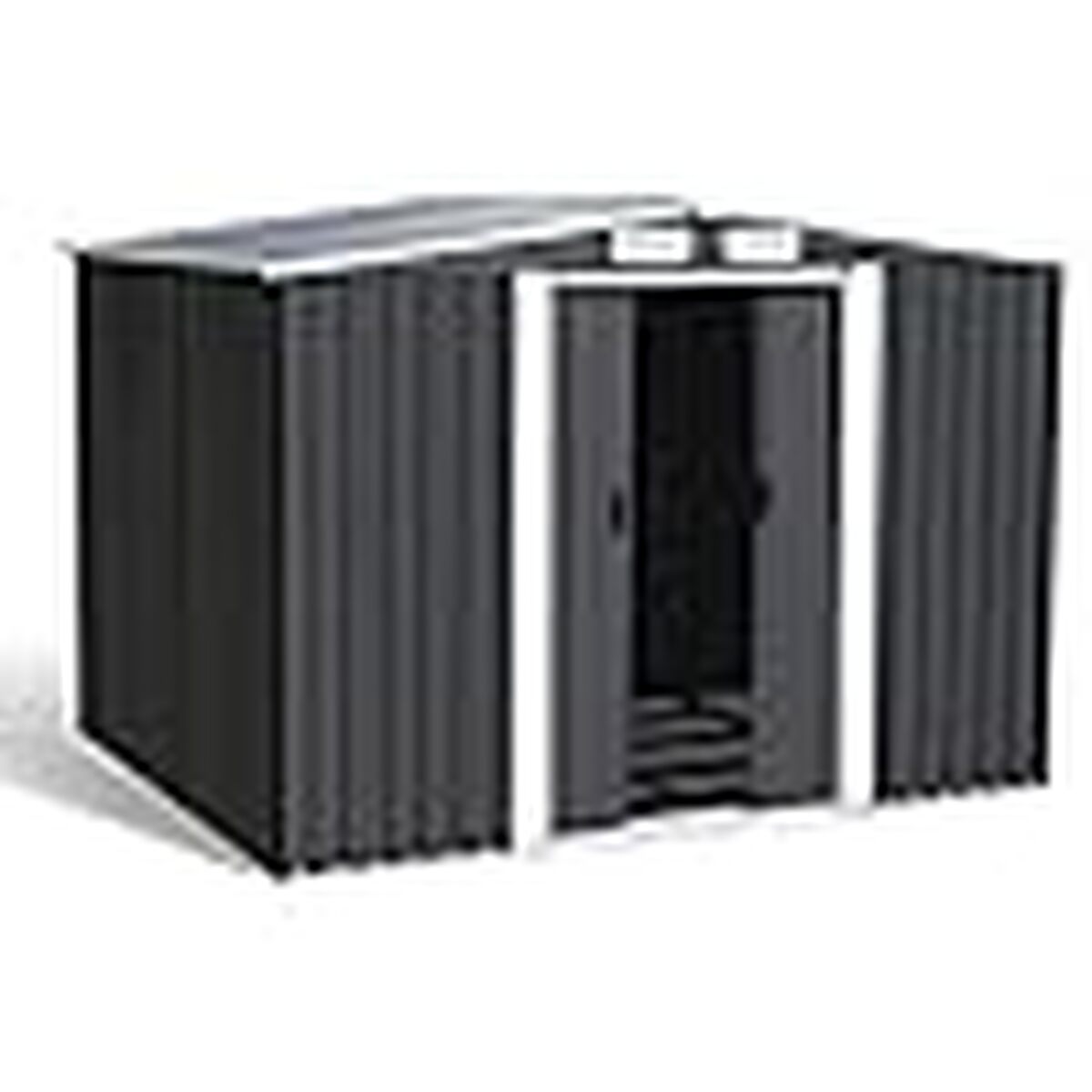 Test : abri de jardin IDMarket 5, 3 m² en acier gris