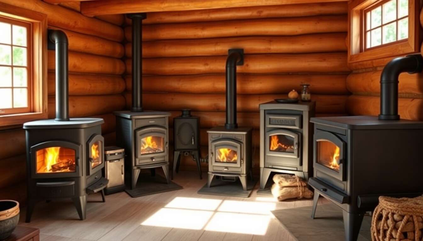 Les différents types de poêles à bois pour votre cabane