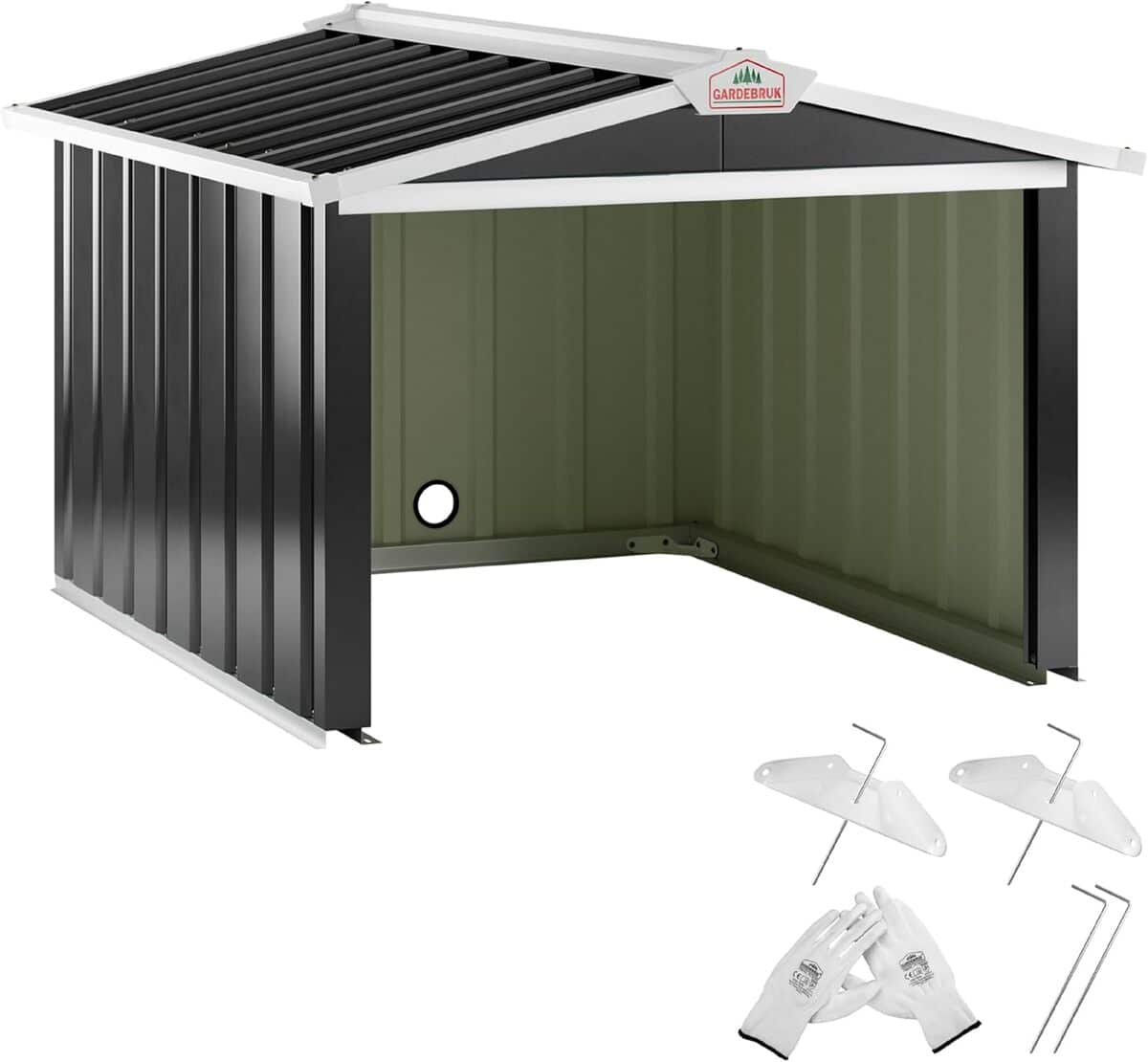 Test : abri solide pour robot tondeuse Garage Anthracite