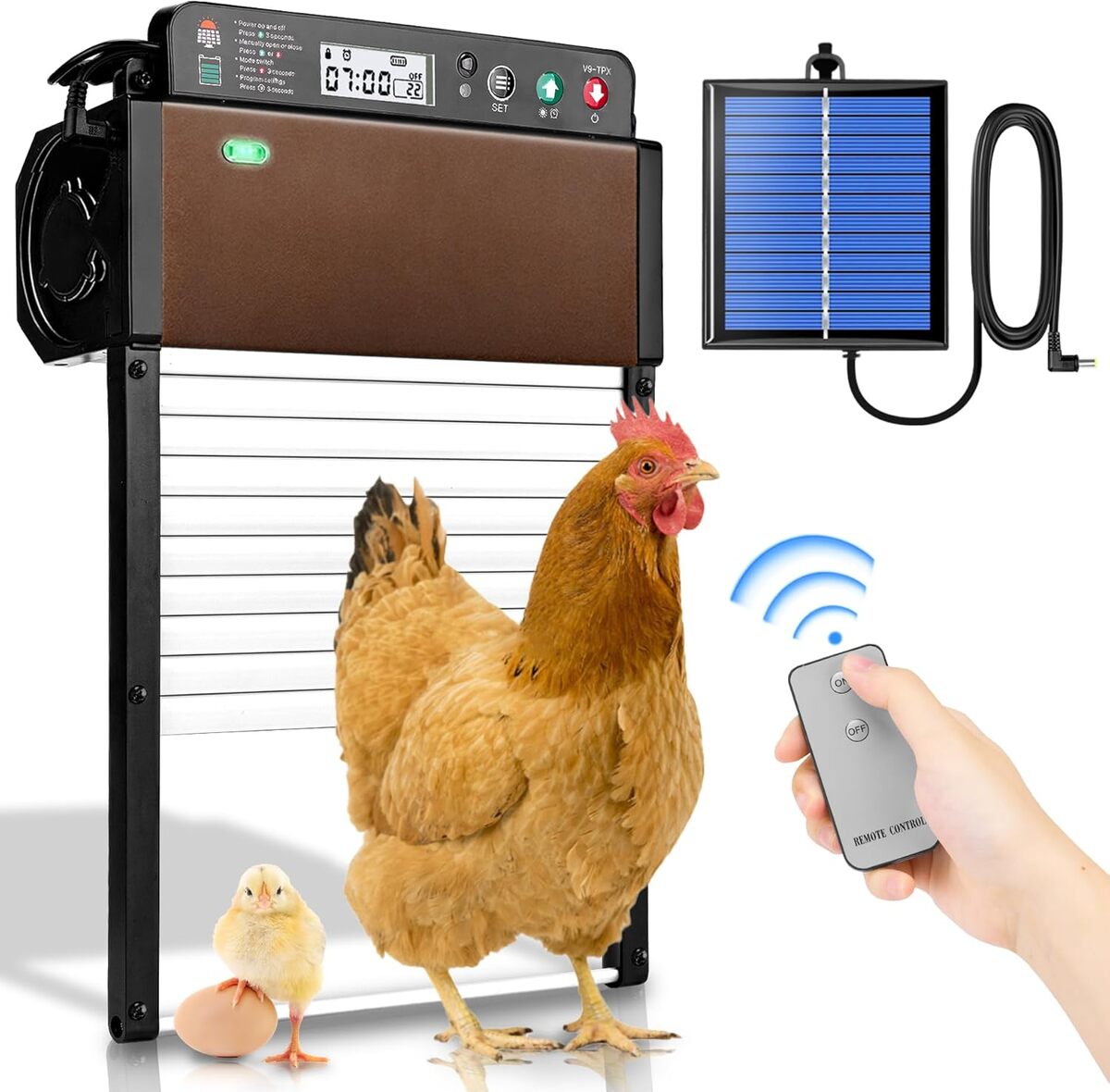 Test du poulailler automatique Komsepor : praticité solaire et technologie avancée
