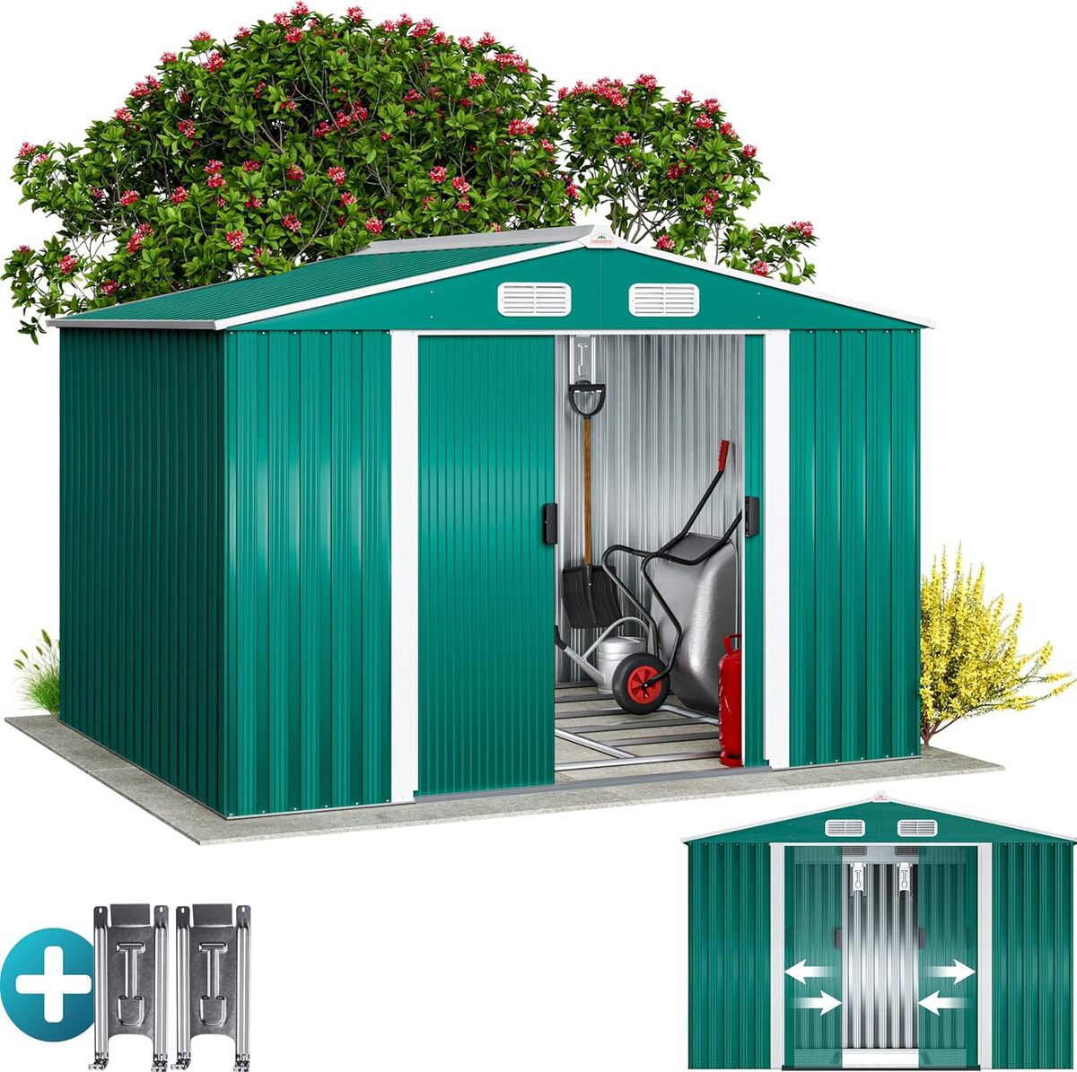 Test : abri de jardin GardeBruk métal XXL 5m²