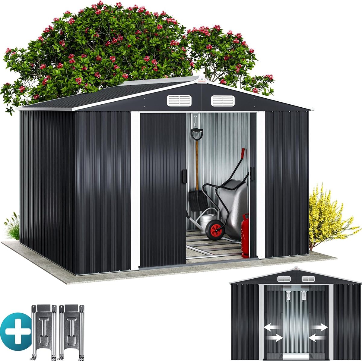Test de l'abri de jardin GardeBruk Métal XXL 5m² : notre avis complet
