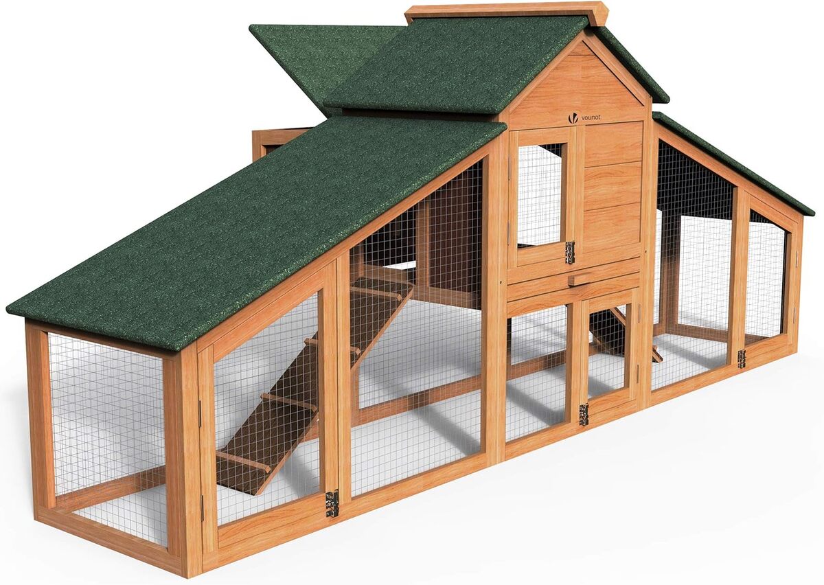 Test du poulailler Vounot en bois XL : pondoir et perchoir inclus
