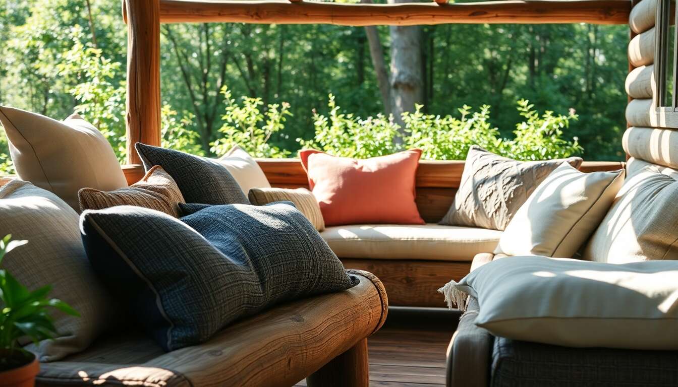 Choisir le bon matériau pour vos coussins outdoor