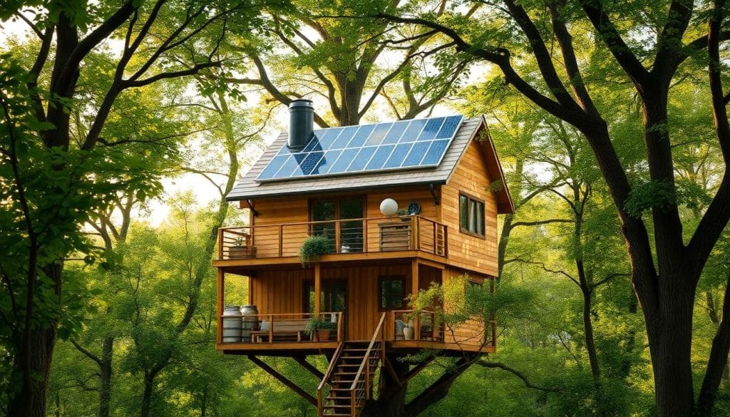 Équipements écologiques : vers une cabane perchée durable et responsable