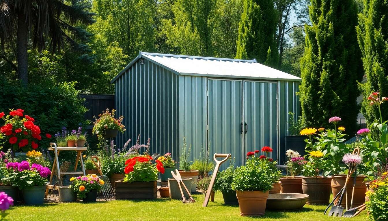 Cabane de jardin en métal : guide d'achat et conseils d'installation