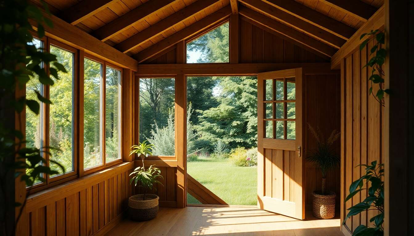 Fenêtres et luminosité : astuces pour éclairer naturellement votre abri bois