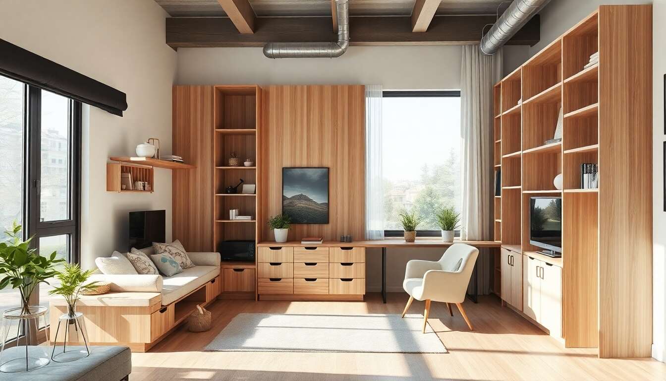 Mobilier sur mesure : sélectionner le bon agencement pour une petite surface en hauteur