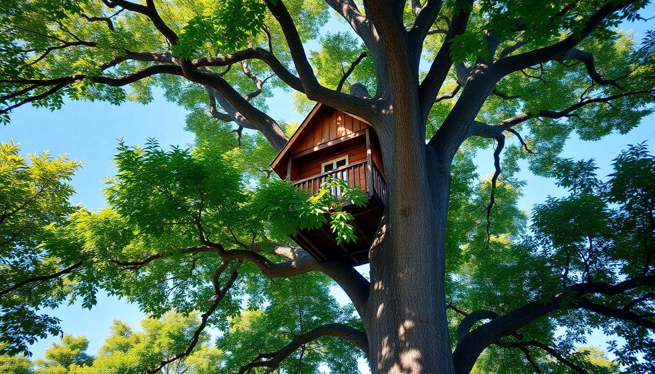 Choisir l'arbre idéal pour votre cabane perchée