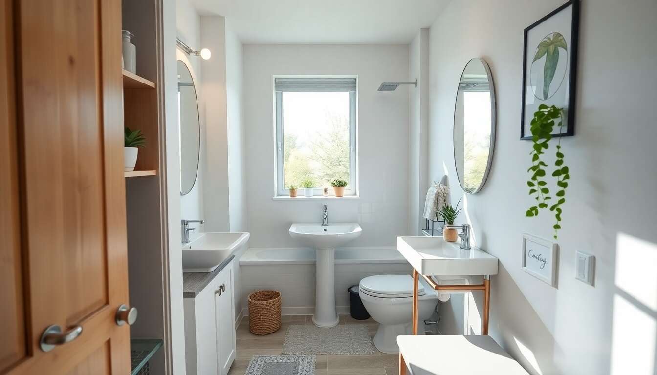 Optimiser l'espace dans une petite salle d'eau