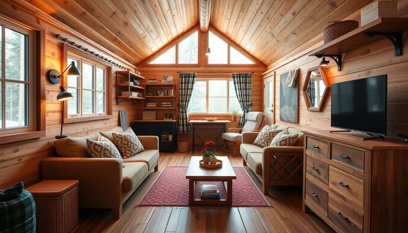 Optimisation d'espace : maximiser l'aménagement intérieur de votre cabane