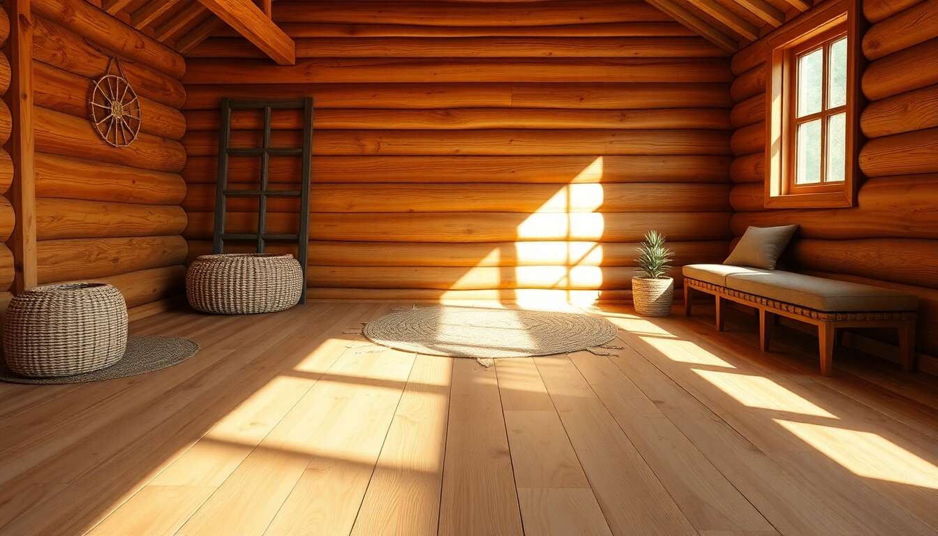 Revêtements de sols adaptés aux cabanes en bois : tendances et conseils