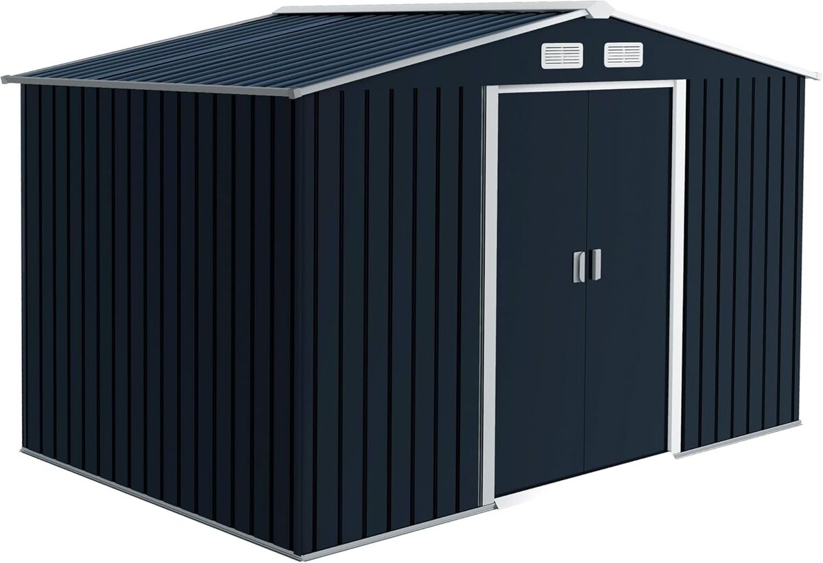 Test : abri de jardin Outsunny 4, 9 m² en acier gris foncé