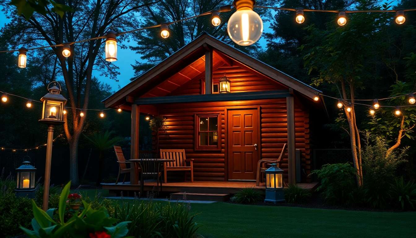 Choix de luminaires extérieurs pour cabanes : ambiance et sécurité