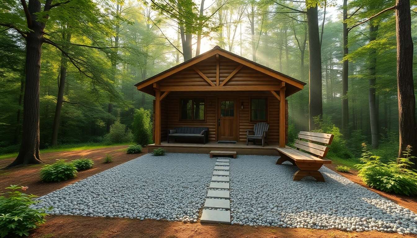 L'option des dalles gravillonn&eacute;es