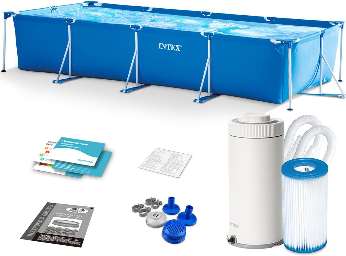 Test du kit piscine rectangulaire Intex Metal Frame Junior