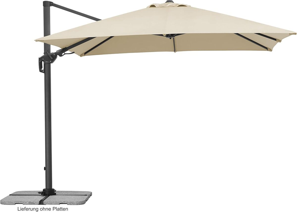 Test du parasol Schneider Sonnenschirm Rhodos Twist 300 x 300 cm