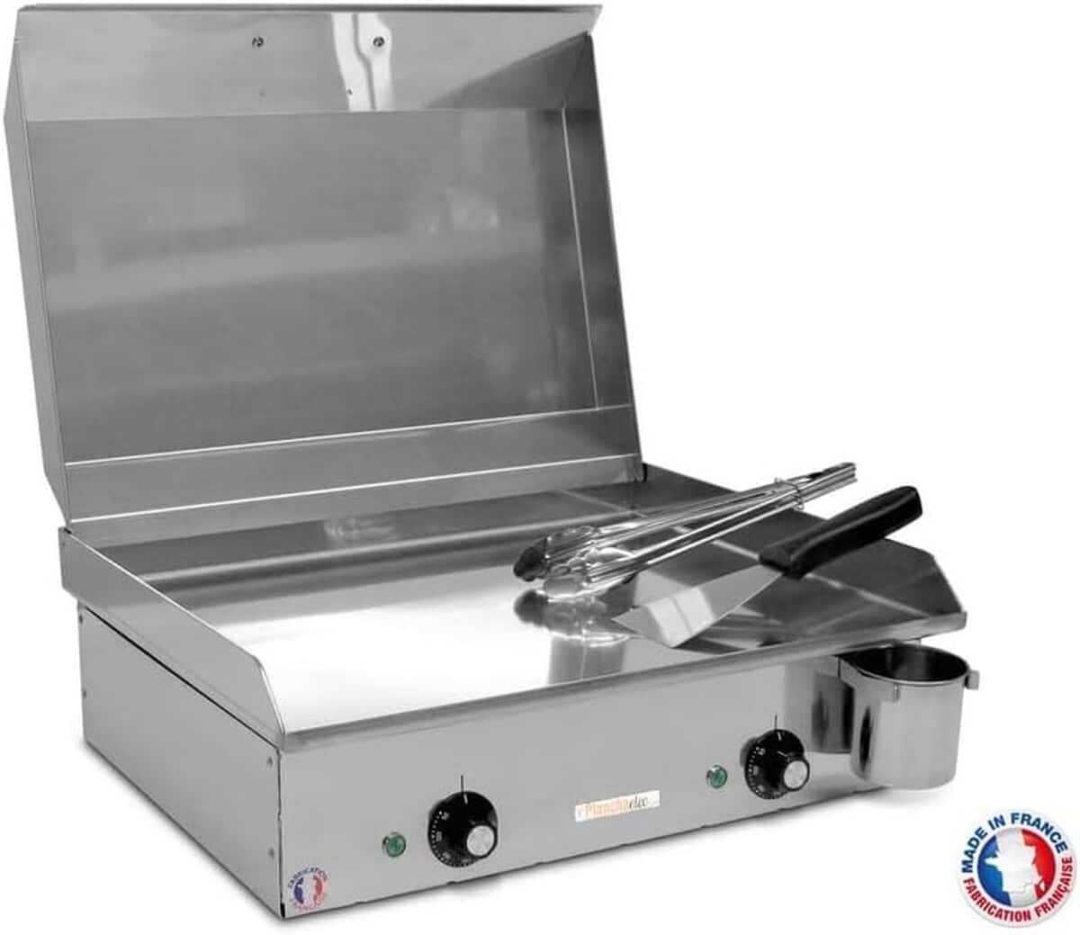 Test plancha électrique NEO E530 : performance inox made in France pour 8 personnes