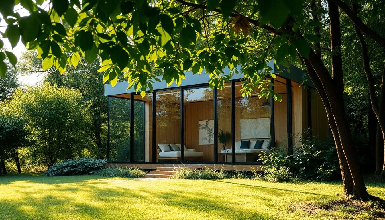 Le mariage parfait du verre et du bois : un design moderne