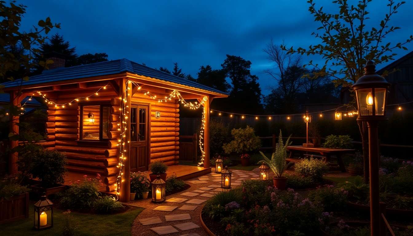 Illuminer son jardin : sélection de luminaires pour abords de cabane