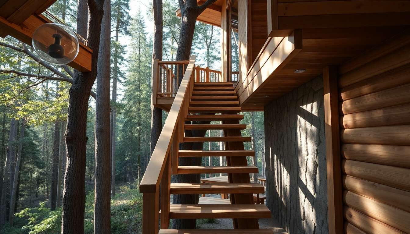 Int&eacute;grer l'escalier dans le paysage