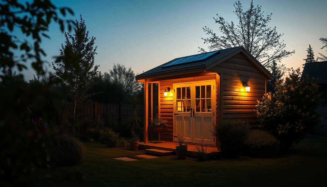 Solutions solaires pour abris de jardin : un choix durable