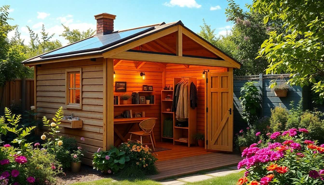 Derni&egrave;res nouveaut&eacute;s en &eacute;clairage solaire pour cabanes de jardin