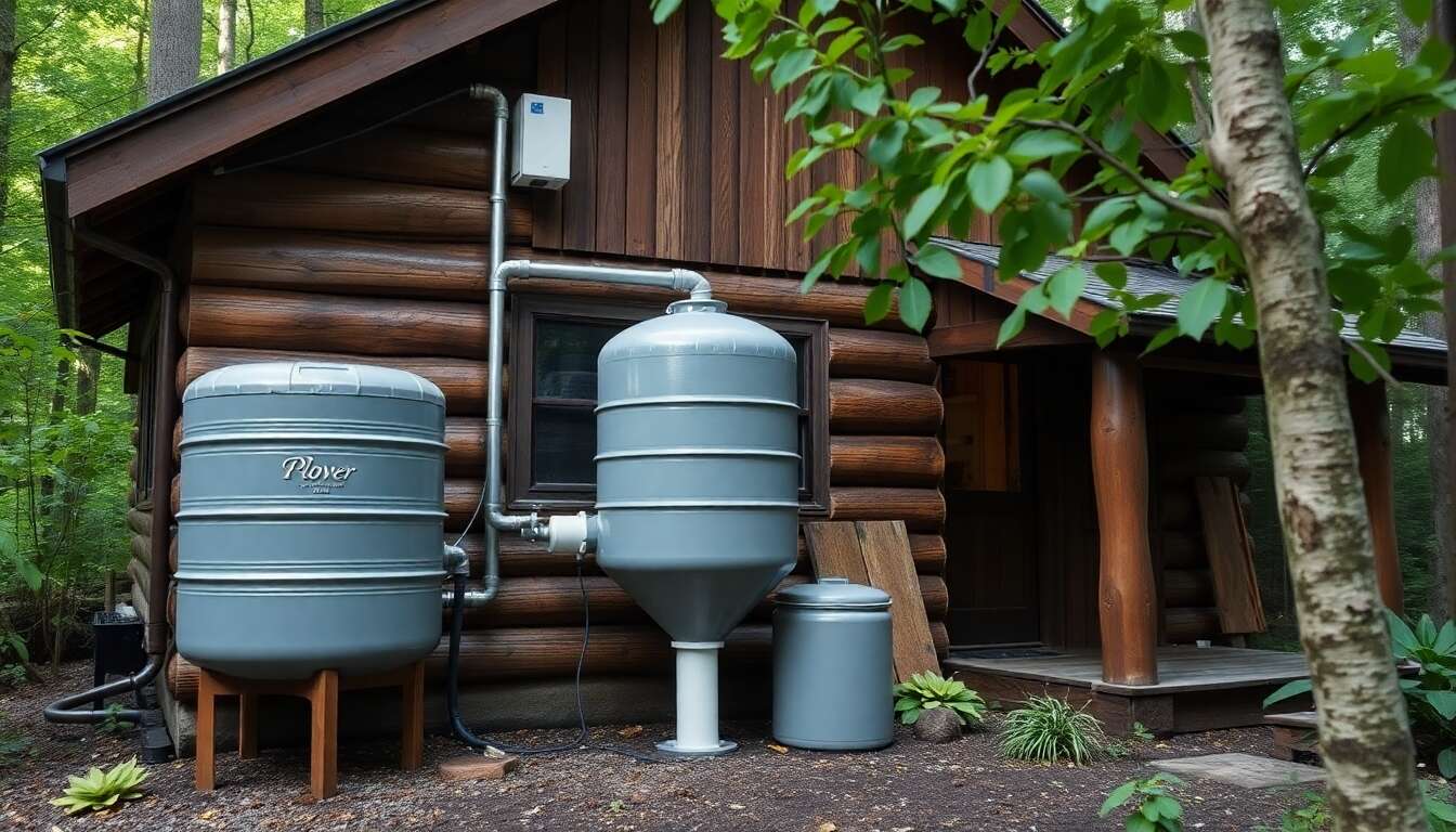 Systèmes de récupération d'eau de pluie : optimiser les ressources en cabane