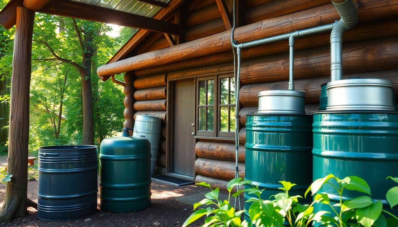 Pourquoi installer un syst&egrave;me de r&eacute;cup&eacute;ration d'eau de pluie en cabane
