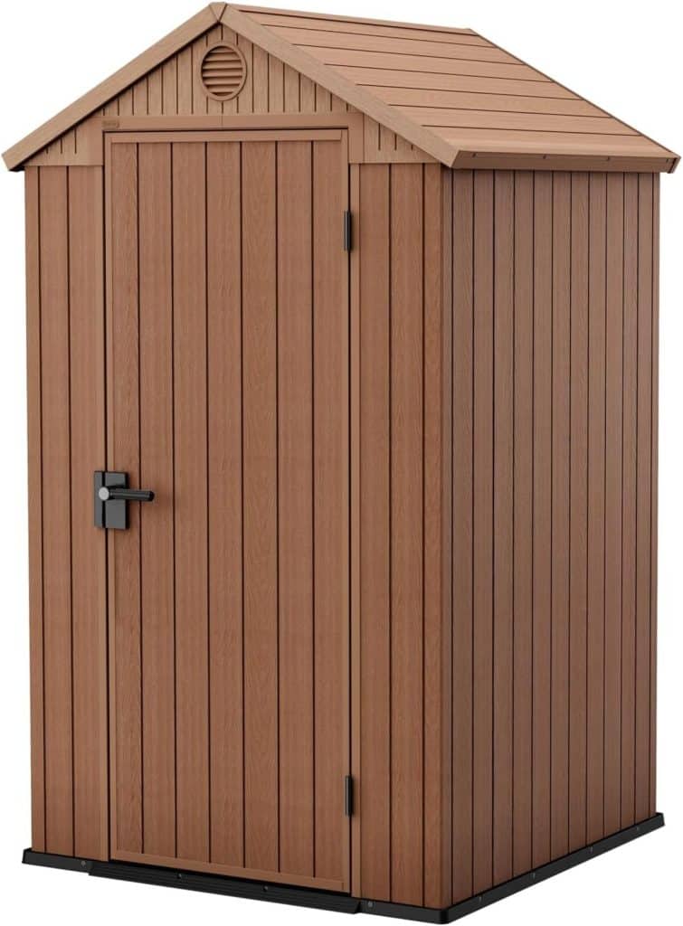 Test : abri de jardin Keter Darwin 4 x 4 cm effet bois