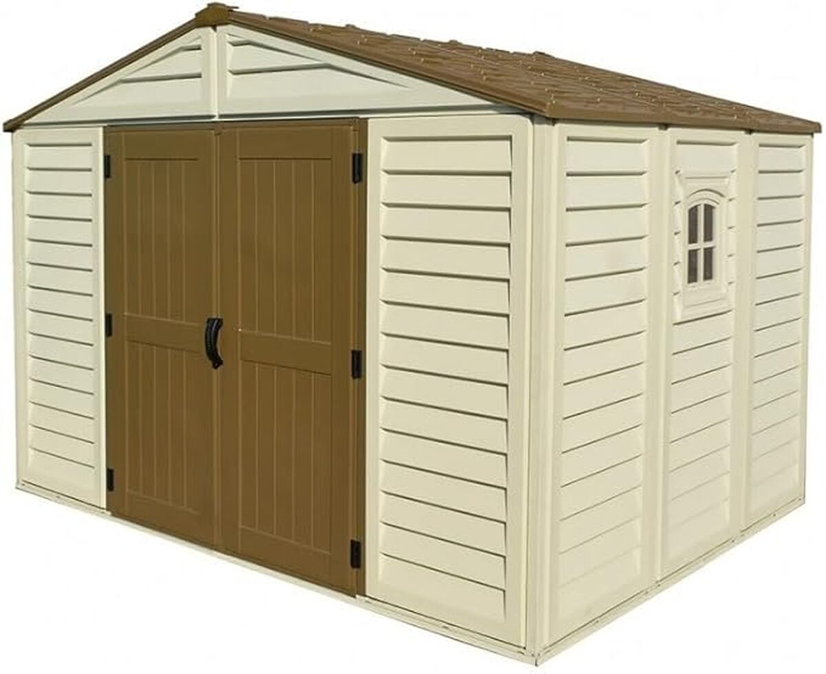 Test : maison de jardin Ezooza WoodBrige Plus beige/marron
