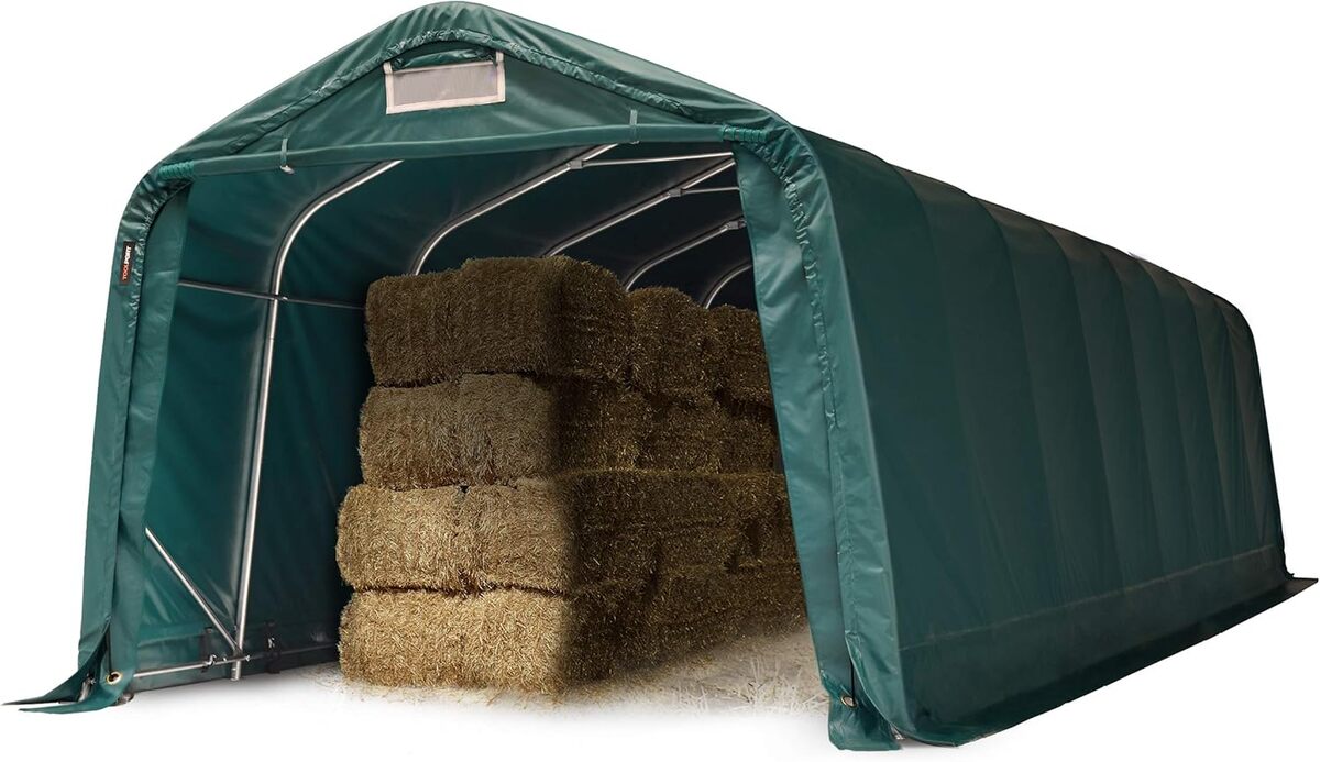 Test abri tunnel robuste 3, 3x9, 6 m bâche PVC 800N